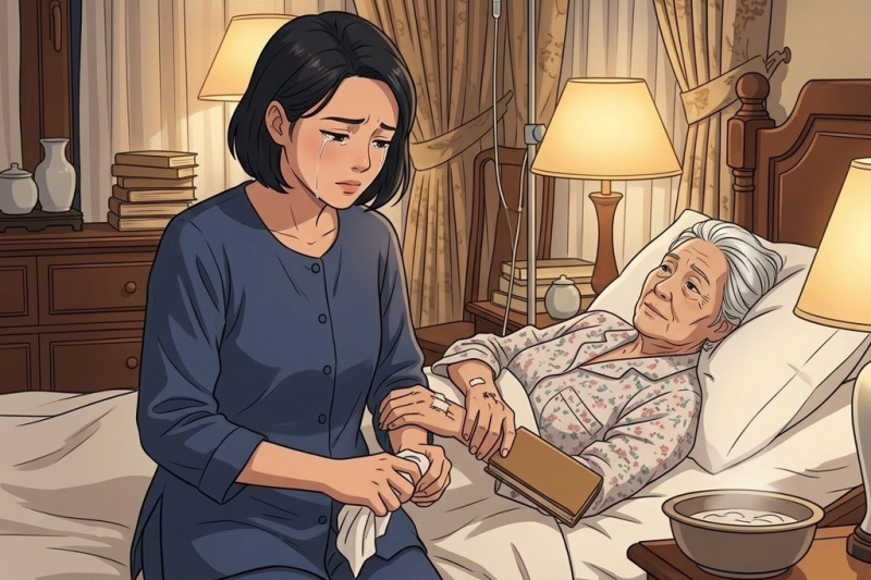 SUAMIKU MEMAKSAKU BERHENTI DARI PEKERJAAN BAGUSKU UNTUK MERAWAT IBUNYA YANG HAMPIR TAK SADARKAN DIRI—TAPI SAAT KUPIKIR WANITA TUA ITU HANYA TERTIDUR, DIA DIAM-DIAM MENYELIPKAN SESUATU KE SAKUKU… DAN PESAN YANG TERTULIS DI DALAMNYA MENGHANCURKAN SELURUH HIDUPKU…