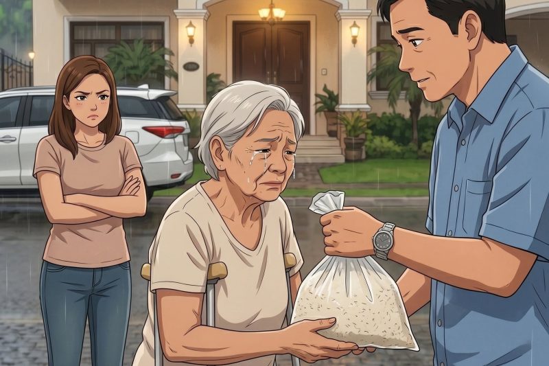 Seorang ibu berusia 70 tahun mendatangi rumah anaknya untuk meminta uang membeli makanan, tetapi sang anak hanya memberinya satu karung beras lalu menyuruhnya pulang dengan dingin… Saat tiba di rumah, ia dibuat terkejut oleh apa yang ditemukannya…**