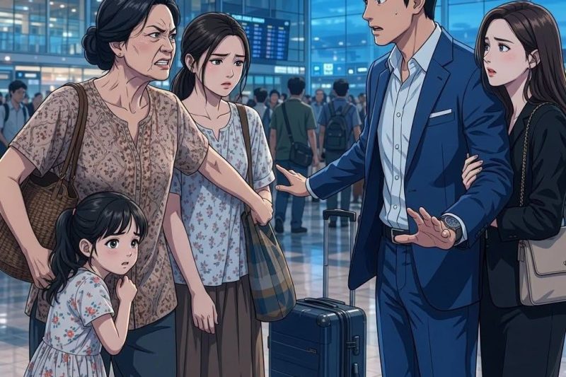AKU MEMBAWA MENANTU DAN CUCUKU YANG SELAMA DELAPAN TAHUN TAK PERNAH DIJEMPUT ANAKKU KE JAKARTA—NAMUN DI BANDARA SOEKARNO-HATTA, KAMI DISAMBUT OLEH ANAKKU YANG SEDANG MERANGKUL ASISTEN EKSEKUTIFNYA. SAAT IA MENYEBUT ISTRINYA SENDIRI SEBAGAI “PEREMPUAN KAMPUNG YANG JADI BEBAN”, AKU LANGSUNG MENGHENTIKAN SEMUA UANG YANG SELAMA INI MEMBESARKAN KESOMBONGANNYA**