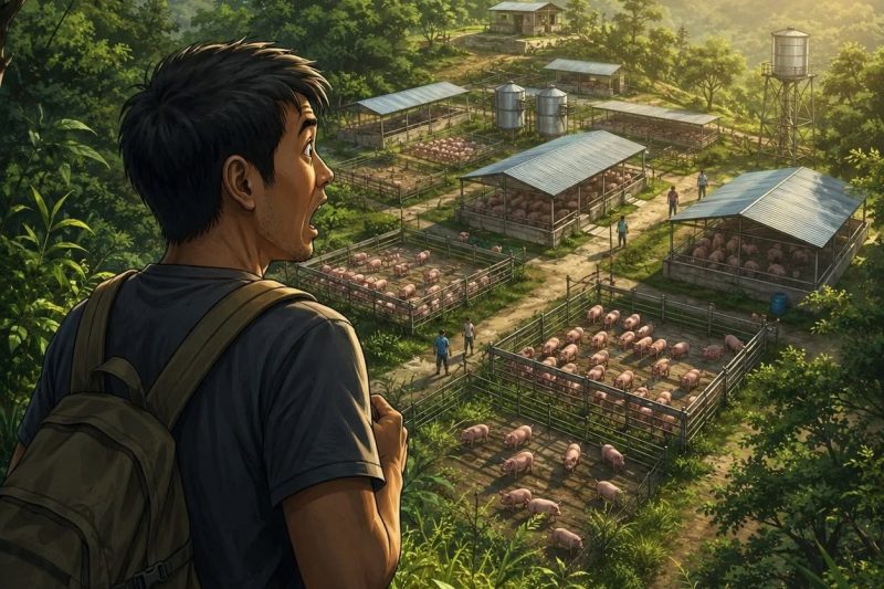 MENINGGALKAN SEBUAH GUNUNG DAN 30 EKOR BABI SELAMA LIMA TAHUN. SAAT KEMBALI SETELAH SEKIAN LAMA, IA TAK PERCAYA DENGAN APA YANG DILIHATNYA!**